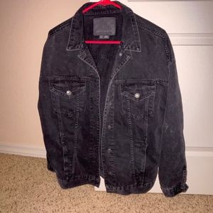 American Eagle Black Denim Jacket